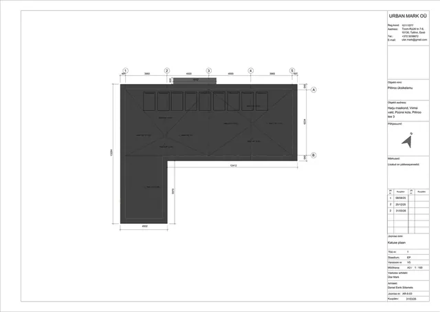Pilliroo — Roof plan